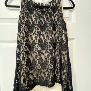 Elegant Black Lace Tank